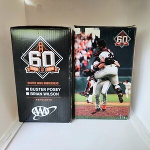 San Francisco Giants SGA "Buster Hugs" Buster Posey / Brian Wilson bobbleheads